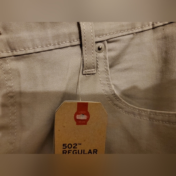 Mens Levi's Gray Reguler Fit 502  Jean - Picture 3 of 12